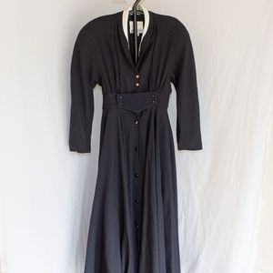 Vintage Wool Wayne Clark Steampunk Gown Size 8